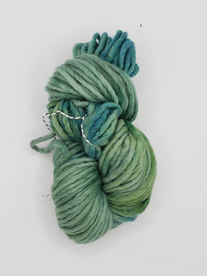 Flouf - REEF GREEN - 100% Merino Chunky - OOAK Fleece Artist Hand Dyed Yarn