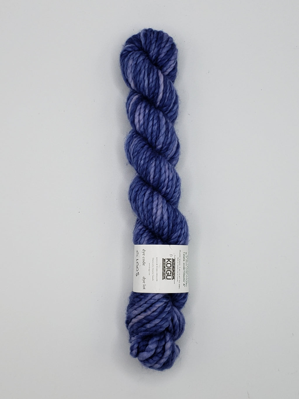 Othello Merino Mini-Skein - RIVER BLUE - 01005 Hand Dyed Chunky Yarn 25GR - B2