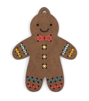 Kiriki Press - GINGERBREAD KID - DIY Stitched Ornament Kit