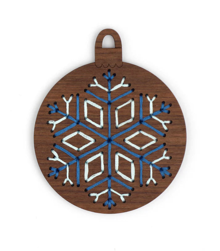 Kiriki Press - SNOW FLAKE - DIY Stitched Ornament Kit