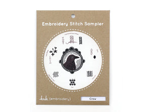 Kiriki Press - CROW - Embroidery Sampler Kit - DIY