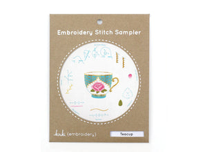 Kiriki Press - TEACUP - Embroidery Sampler Kit - DIY