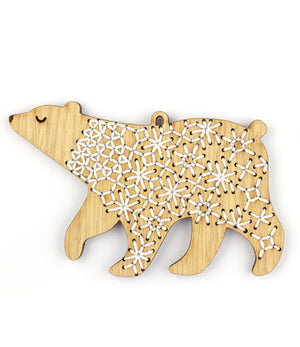 Kiriki Press - BEAR - DIY Stitched Ornament Kit