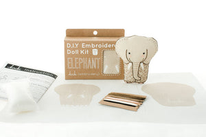 Kiriki Press - ELEPHANT - Embroidery Doll Kit - DIY Plushie Level 1