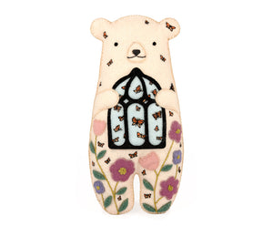 Kiriki Press - BLOOMBEAR - Embroidery Doll Kit - DIY Plushie