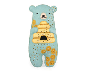 Kiriki Press - HONEYBEAR - Embroidery Doll Kit - DIY Plushie