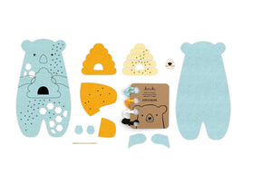 Kiriki Press - HONEYBEAR - Embroidery Doll Kit - DIY Plushie