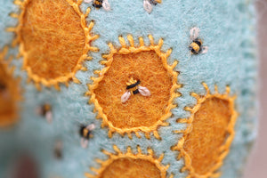 Kiriki Press - HONEYBEAR - Embroidery Doll Kit - DIY Plushie