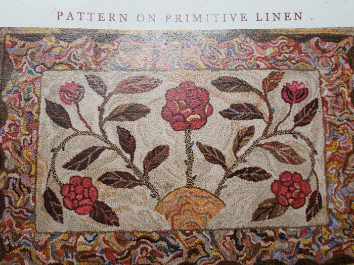 Jane Austen by Karen Kahle  -  Rug Hooking Pattern on Linen