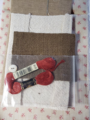 LIBERTY 1776 Sewing Pouch Cross Stitch Kit - Stacy Nash Primitives Cross Stitch