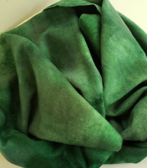 Hand Dyed Studio Cloth - WETLANDS - Shades of Green -  Wool Fabric for Rug Hooking and Wool Applique - RSS177