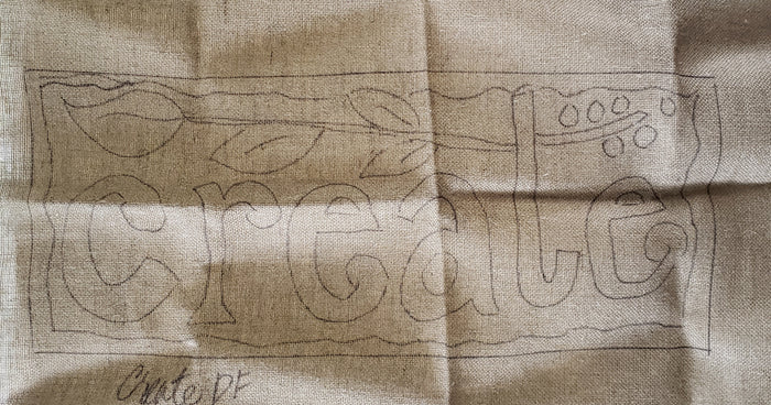 CREATE  -  Rug Hooking Pattern on Linen - Deanne Fitzpatrick