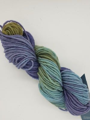 Wonder Woolen - NOVEMBER SKY -  Fleece Artist Hand Dyed Yarn - Shades of Blue