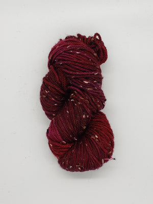 Thicket Tweedy - SASKATOON BERRY - Aran Hand Dyed Yarn