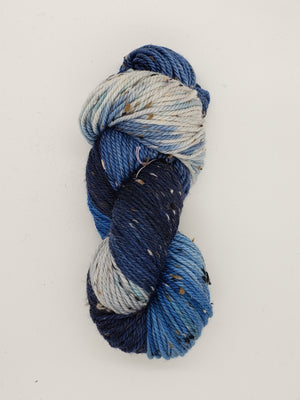 Thicket Tweedy - COLD WATERS - Aran Hand Dyed Yarn - Aualvik