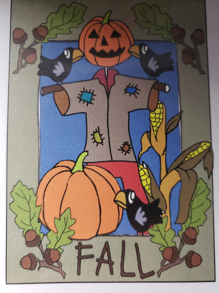 Scarecrow - Rug Hooking Paper Pattern - Shelly Atkinson