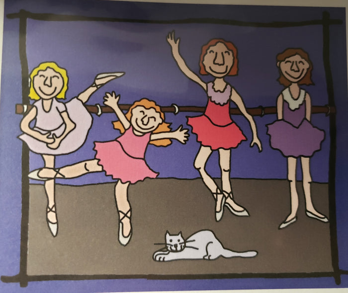 Ballet Dancers - Rug Hooking Paper Pattern - Shelly Atkinson