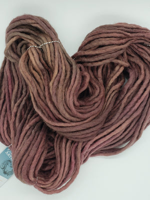 Flouf - DUSTY PINK - 100% Merino Chunky - OOAK Fleece Artist Hand Dyed Yarn