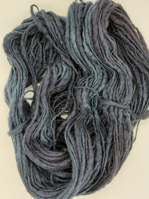 Slubby - STORM -  Merino/Blue Face Leicester - Hand Dyed Textured Yarn Thick and Thin  -  Variegated Shades