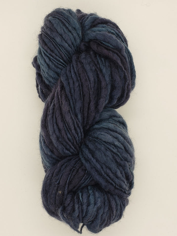 Slubby - STORM -  Merino/Blue Face Leicester - Hand Dyed Textured Yarn Thick and Thin  -  Variegated Shades