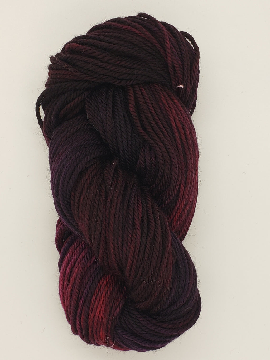 Back Country - BLACKBERRY -  Hand Dyed Chunky Yarn 4 ounces/125g