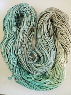 Thicket Tweedy - QUIET SKIES - Aran Hand Dyed Yarn - Sirmilik