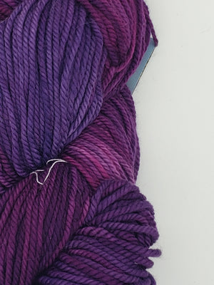 Back Country - AMETHYST - Hand Dyed Chunky Yarn 4 ounces/125g