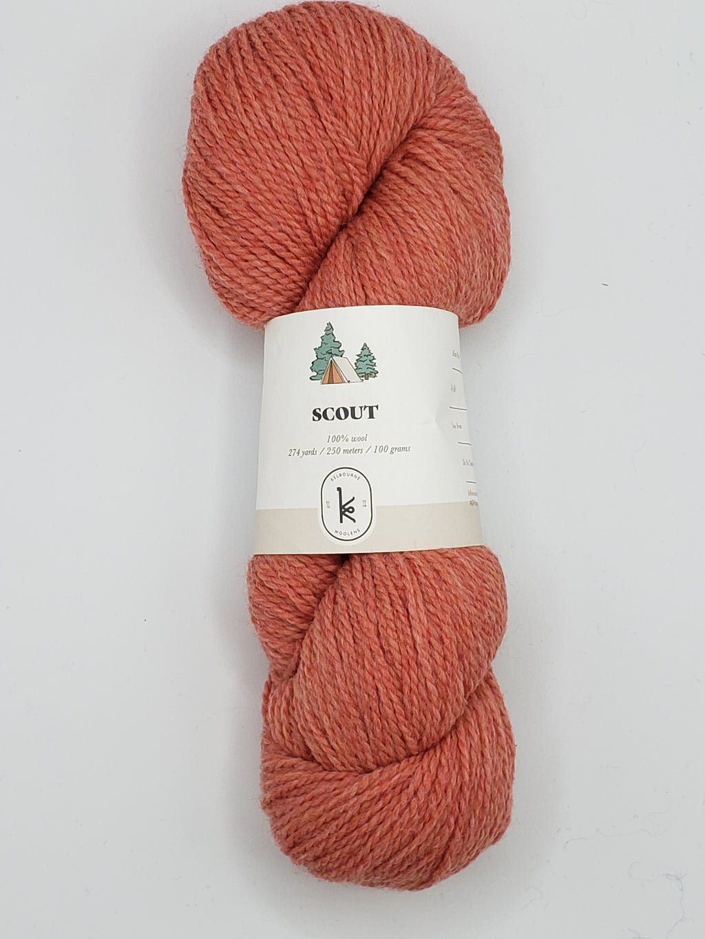 CORAL HEATHER  Wool Yarn - Light Worsted Weight