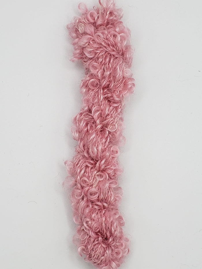 Mohair Loopy Locks - MAY FLOWERS - 1123 Hand Dyed Boucle Yarn B2