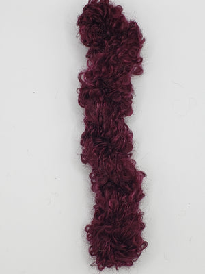 Mohair Loopy Locks - PLUM PERFECT - 2239 Hand Dyed Boucle Yarn B2