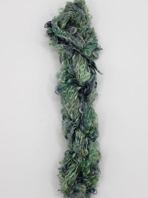 Mohair Loopy Locks - SUMMER'S DAY - 769 Hand Dyed Boucle Yarn B2