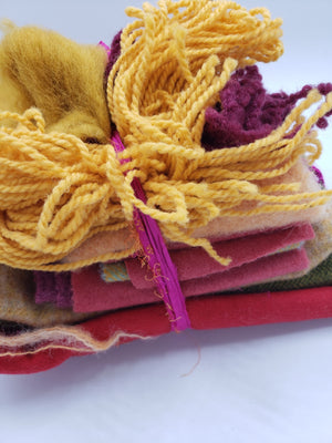 LANDSCAPE HUES No. 5 - 13 OZ Bundle - 100% Wool for Rug Hooking & Wool Applique - DESTASH