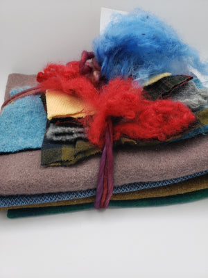 LANDSCAPE HUES No.1 - 20 OZ Bundle - 100% Wool for Rug Hooking & Wool Applique - DESTASH