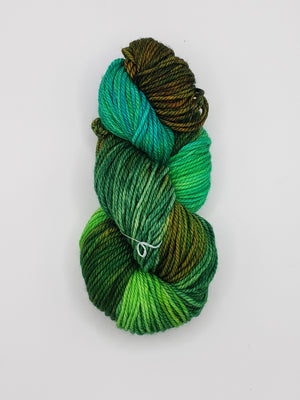Back Country - SUMMER FIELDS - OOAK Hand Dyed Chunky Yarn 4 ounces/125g