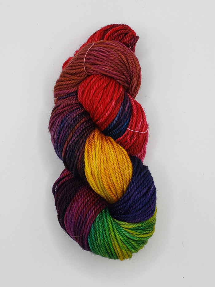 Back Country - HIBISCUS - Hand Dyed Chunky Yarn 4 ounces/125g