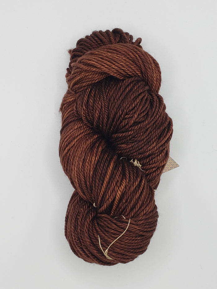 Back Country - CHOCOLATE - Hand Dyed Chunky Yarn 4 ounces/125g