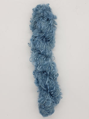 Mohair Loopy Locks - SKY - 2323 Hand Dyed Boucle Yarn B1