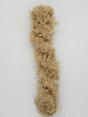 Mohair Loopy Locks - CARAMEL - 5332-01 Hand Dyed Boucle Yarn B1