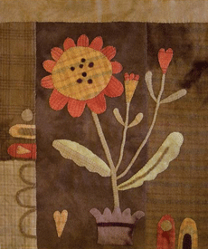 Autumn Blooms Wool Applique Pattern - Maggie Bonanomi