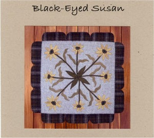 Black Eyed Susan Wool Applique Pattern - Wall Hanging or Table Runner