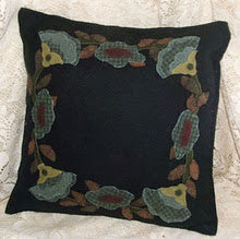 Ring of Flowers Wool Applique Pattern - Pillow