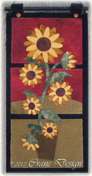 Sunflower Daze - Wool Applique Pattern - Table Runner