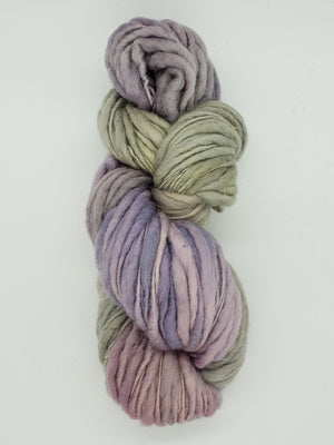 Slubby - DOVE - Merino/Blue Face Leicester - Hand Dyed Textured Yarn Thick and Thin  - Shades of