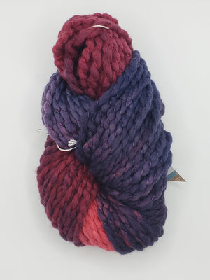 Crimp - BLACKBERRY - Hand Dyed Chunky Textured Yarn - Landscape Shades