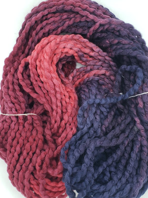 Crimp - BLACKBERRY - Hand Dyed Chunky Textured Yarn - Landscape Shades