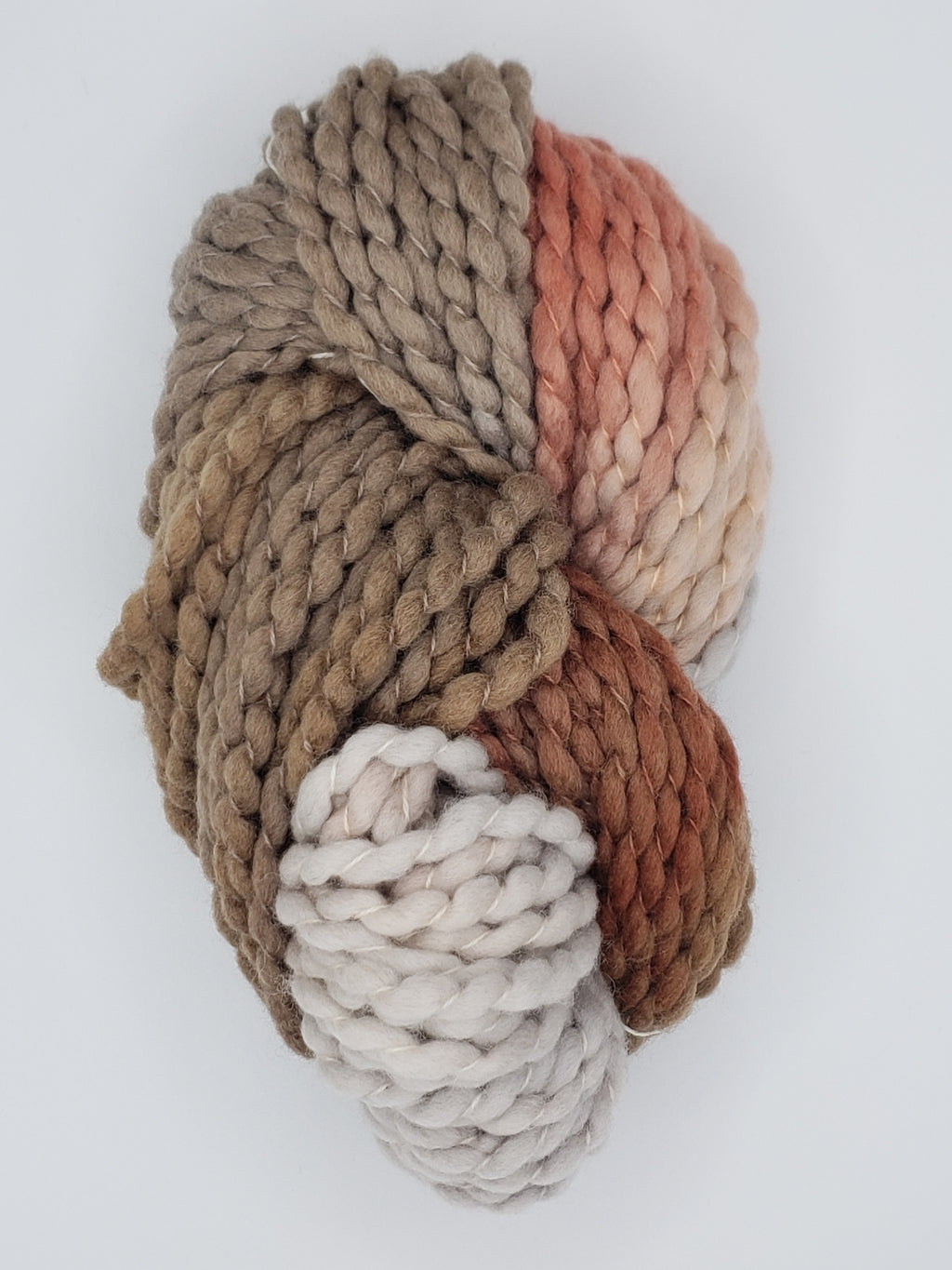 Crimp - CHAI LATTE - Hand Dyed Chunky Textured Yarn - Landscape Shades