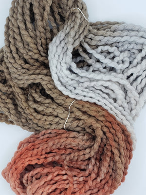 Crimp - CHAI LATTE - Hand Dyed Chunky Textured Yarn - Landscape Shades