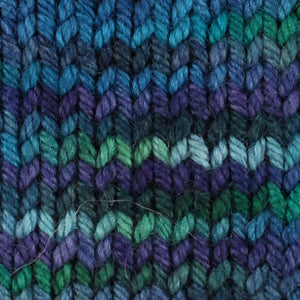 Wonder Woolen - AURORA - Fleece Artist Hand Dyed Yarn - Shades of Blue/Green