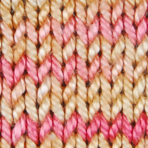 Wonder Woolen - ORCHID - Fleece Artist Hand Dyed Yarn - Shades of Pink/Cream