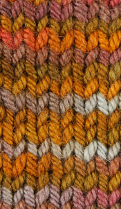 Wonder Woolen - RED FOX - Fleece Artist Hand Dyed Yarn - Shades of Orange/Brown